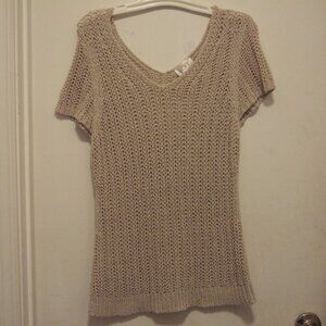 ANN TAYLOR LOFT KNIT SHORT SLEEVE TOP